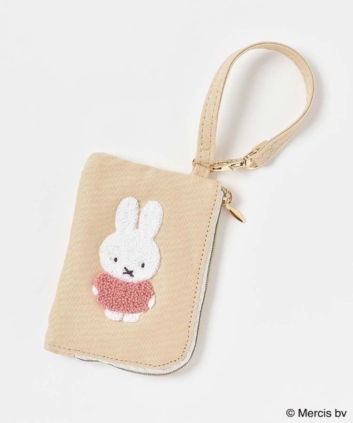 Miffy( ミッフィー)の「miffyスプリングサガラ刺繍コインパスケース(パスケース・レディース・グレー/ベージュ・FREE)」の11枚目の写真