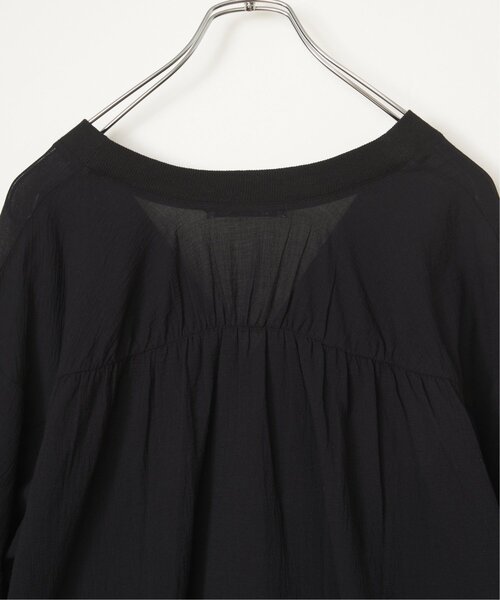 LBC（エルビーシー）の「シアーシャツカーディガン（カーディガン/ボレロ・レディース・ブラック/オフホワイト/ミント・M）」の12枚目の写真