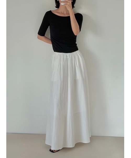 NOWNS（ナウンス）の「Lyse | Half sleeve tee（Tシャツ/カットソー・レディース・ブラック/アイボリー・FREE）」の22枚目の写真