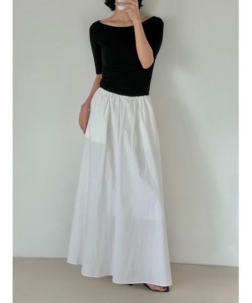 NOWNS（ナウンス）の「Lyse | Half sleeve tee（Tシャツ/カットソー・レディース・ブラック/アイボリー・FREE）」の21枚目の写真