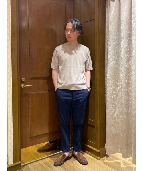 BROOKS BROTHERS(ブルックスブラザーズ)の「◆オンラインストア限定◆ ペーパーヤーン クルーネック ショートスリーブ サマーセーター(ニット/セーター・メンズ・グリーン/グレー/ネイビー/ベージュ・LARGE/MEDIUM/SMALL/X-LARGE)」の10枚目の写真
