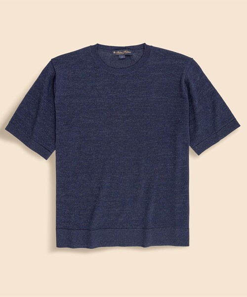 BROOKS BROTHERS(ブルックスブラザーズ)の「◆オンラインストア限定◆ ペーパーヤーン クルーネック ショートスリーブ サマーセーター(ニット/セーター・メンズ・グリーン/グレー/ネイビー/ベージュ・LARGE/MEDIUM/SMALL/X-LARGE)」の13枚目の写真