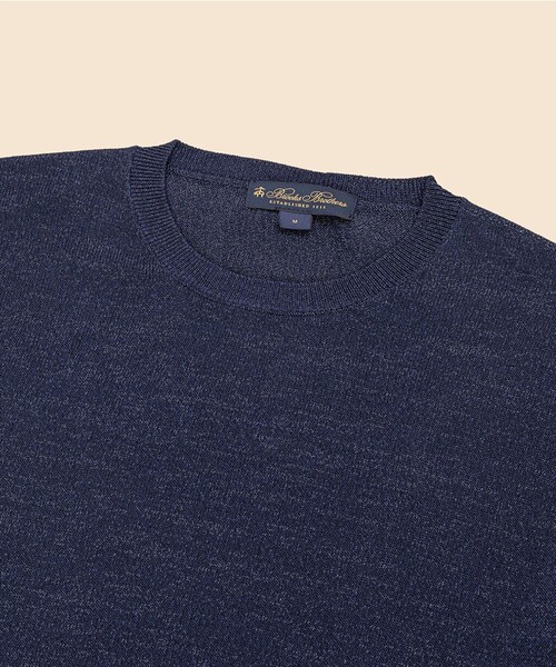 BROOKS BROTHERS(ブルックスブラザーズ)の「◆オンラインストア限定◆ ペーパーヤーン クルーネック ショートスリーブ サマーセーター(ニット/セーター・メンズ・グリーン/グレー/ネイビー/ベージュ・LARGE/MEDIUM/SMALL/X-LARGE)」の14枚目の写真