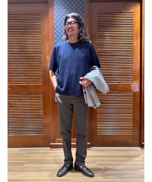 BROOKS BROTHERS(ブルックスブラザーズ)の「◆オンラインストア限定◆ ペーパーヤーン クルーネック ショートスリーブ サマーセーター(ニット/セーター・メンズ・グリーン/グレー/ネイビー/ベージュ・LARGE/MEDIUM/SMALL/X-LARGE)」の15枚目の写真