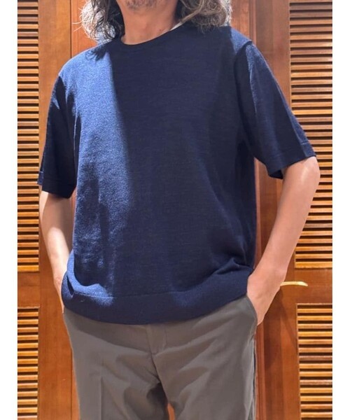 BROOKS BROTHERS(ブルックスブラザーズ)の「◆オンラインストア限定◆ ペーパーヤーン クルーネック ショートスリーブ サマーセーター(ニット/セーター・メンズ・グリーン/グレー/ネイビー/ベージュ・LARGE/MEDIUM/SMALL/X-LARGE)」の16枚目の写真