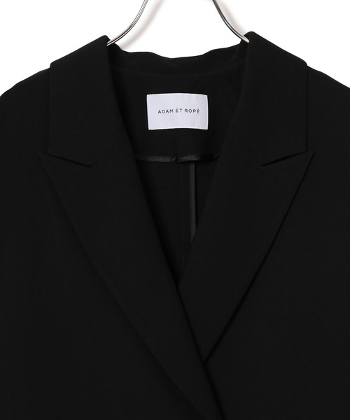 ADAM ET ROPE'（アダムエロペ）の「【サステナブル】ショートスリーブシャツジャケット（テーラードジャケット・レディース・キナリ/ダークブラウン/ブラック・FREE）」の21枚目の写真