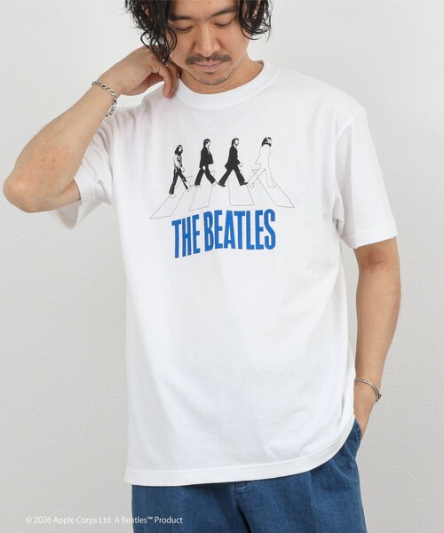 GOOD ROCK SPEED(グッドロックスピード)の「【GOOD ROCK SPEED】THE BEATLES abbey road T プリントTシャツ 26SS(Tシャツ/カットソー・メンズ・ブラック/ホワイト・S/M/L)」の3枚目の写真