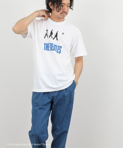 GOOD ROCK SPEED(グッドロックスピード)の「【GOOD ROCK SPEED】THE BEATLES abbey road T プリントTシャツ 26SS(Tシャツ/カットソー・メンズ・ブラック/ホワイト・S/M/L)」の4枚目の写真