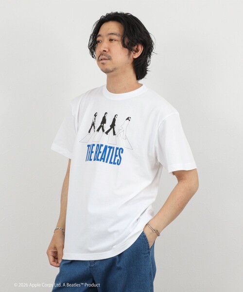 GOOD ROCK SPEED(グッドロックスピード)の「【GOOD ROCK SPEED】THE BEATLES abbey road T プリントTシャツ 26SS(Tシャツ/カットソー・メンズ・ブラック/ホワイト・S/M/L)」の5枚目の写真