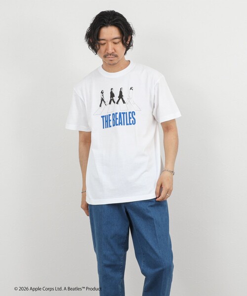 GOOD ROCK SPEED(グッドロックスピード)の「【GOOD ROCK SPEED】THE BEATLES abbey road T プリントTシャツ 26SS(Tシャツ/カットソー・メンズ・ブラック/ホワイト・S/M/L)」の6枚目の写真