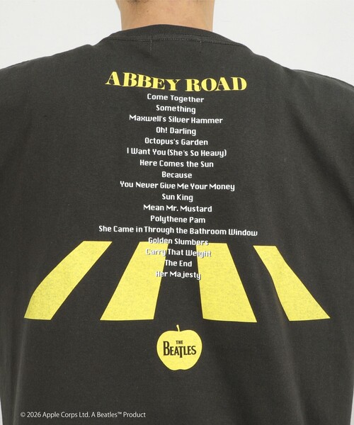 GOOD ROCK SPEED(グッドロックスピード)の「【GOOD ROCK SPEED】THE BEATLES abbey road T プリントTシャツ 26SS(Tシャツ/カットソー・メンズ・ブラック/ホワイト・S/M/L)」の12枚目の写真