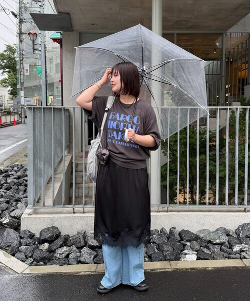 DISCOAT(ディスコート)の「【Enlude】ビワレロゴヴィンテージライクTシャツ《ユニセックス》(Tシャツ/カットソー・レディース・ネイビー/チャコールグレー/オフホワイト/ブラウン/ダークグレー・FREE/SMALL)」の10枚目の写真
