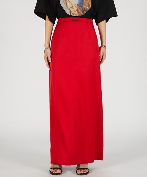 PRANK PROJECT（プランクプロジェクト）の「【2026Summer Pre-Order】ナローマキシスカート / Narrow Maxi Skirt（スカート・レディース・ブラウン/レッド/ブラック・36/38）」の21枚目の写真