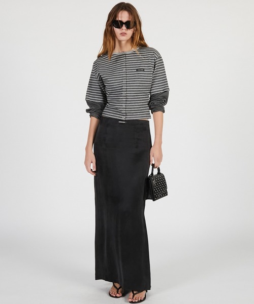 PRANK PROJECT（プランクプロジェクト）の「【2026Summer Pre-Order】ナローマキシスカート / Narrow Maxi Skirt（スカート・レディース・ブラウン/レッド/ブラック・36/38）」の10枚目の写真