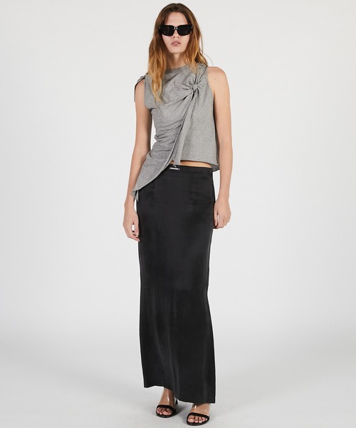 PRANK PROJECT（プランクプロジェクト）の「【2026Summer Pre-Order】ナローマキシスカート / Narrow Maxi Skirt（スカート・レディース・ブラウン/レッド/ブラック・36/38）」の11枚目の写真