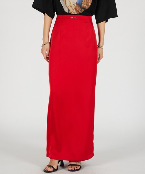 PRANK PROJECT（プランクプロジェクト）の「【2026Summer Pre-Order】ナローマキシスカート / Narrow Maxi Skirt（スカート・レディース・ブラウン/レッド/ブラック・36/38）」の4枚目の写真