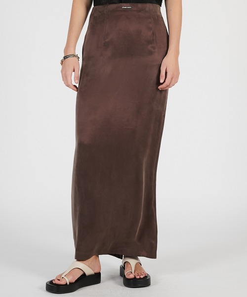 PRANK PROJECT（プランクプロジェクト）の「【2026Summer Pre-Order】ナローマキシスカート / Narrow Maxi Skirt（スカート・レディース・ブラウン/レッド/ブラック・36/38）」の17枚目の写真