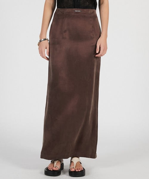 PRANK PROJECT（プランクプロジェクト）の「【2026Summer Pre-Order】ナローマキシスカート / Narrow Maxi Skirt（スカート・レディース・ブラウン/レッド/ブラック・36/38）」の7枚目の写真