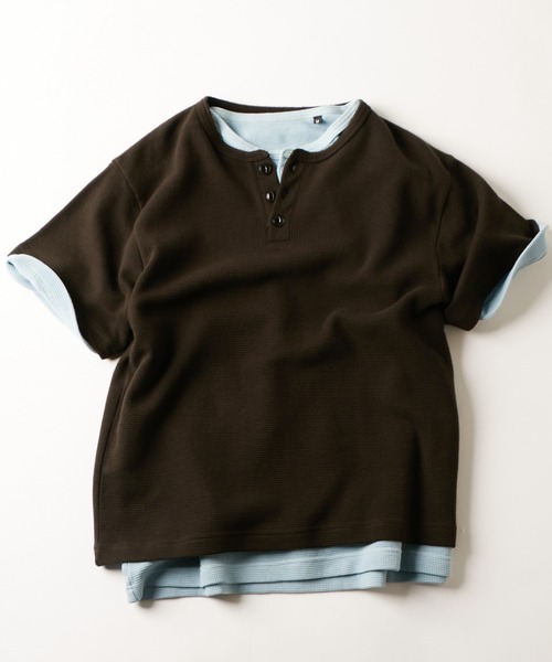 WHO'S WHO gallery(フーズフーギャラリー)の「【Sourcream】ワッフルヘンリーS/STEE(Tシャツ/カットソー・レディース・オフホワイト/グレー/ブラック/ブラック系その他・SMALL/MEDIUM/LARGE)」の8枚目の写真