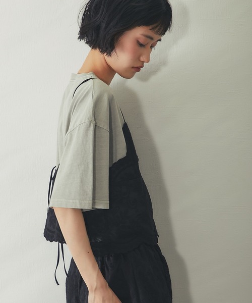 ANOTHER S(アナザーエス)の「【セットアップ対応】スカラップ 刺繍 レース バックリボン キャミ ビスチェ(キャミソール・レディース・ブラック/オフホワイト・FREE)」の13枚目の写真