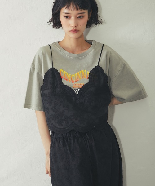 ANOTHER S(アナザーエス)の「【セットアップ対応】スカラップ 刺繍 レース バックリボン キャミ ビスチェ(キャミソール・レディース・ブラック/オフホワイト・FREE)」の10枚目の写真
