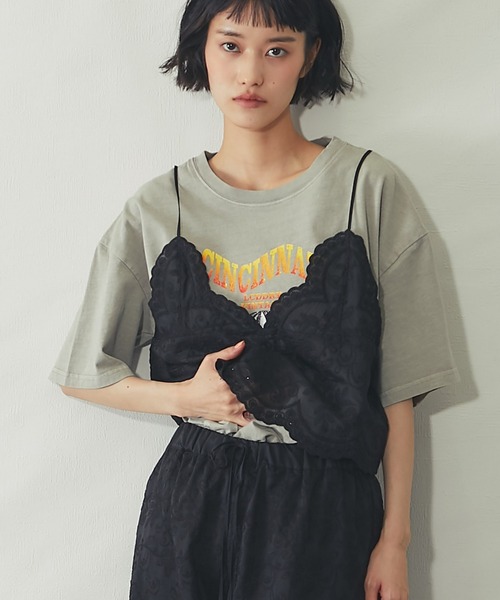 ANOTHER S(アナザーエス)の「【セットアップ対応】スカラップ 刺繍 レース バックリボン キャミ ビスチェ(キャミソール・レディース・ブラック/オフホワイト・FREE)」の14枚目の写真