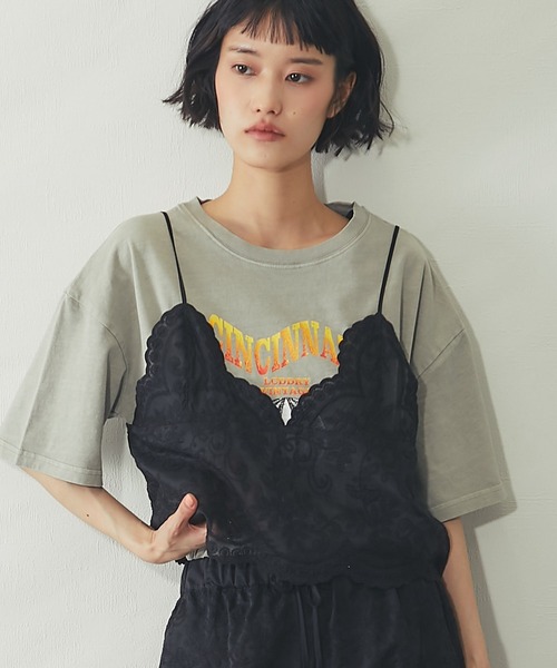 ANOTHER S(アナザーエス)の「【セットアップ対応】スカラップ 刺繍 レース バックリボン キャミ ビスチェ(キャミソール・レディース・ブラック/オフホワイト・FREE)」の19枚目の写真