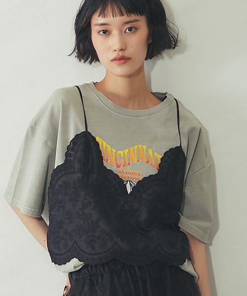 ANOTHER S(アナザーエス)の「【セットアップ対応】スカラップ 刺繍 レース バックリボン キャミ ビスチェ(キャミソール・レディース・ブラック/オフホワイト・FREE)」の22枚目の写真