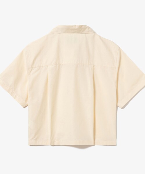 LACOSTE(ラコステ)の「ドライタッチ クロップ ハーフスリーブシャツ(シャツ/ブラウス・レディース・ピンク/オフホワイト・40/36/38/34)」の7枚目の写真