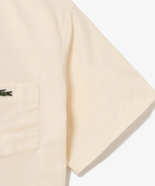 LACOSTE(ラコステ)の「ドライタッチ クロップ ハーフスリーブシャツ(シャツ/ブラウス・レディース・ピンク/オフホワイト・40/36/38/34)」の11枚目の写真