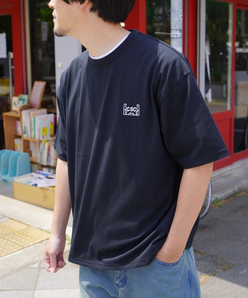 CHIKABA(チカバ)の「【CHIKABA SAUNA CLUB】 プリント 半袖 ピスネーム入りTシャツ(Tシャツ/カットソー・メンズ・ブラック/ブラック系/ブルー/ホワイト/ホワイト系/ネイビー系1/グレー/ブラック系1/ホワイト系1/ブラウン/ネイビー系/ネイビー系2/グレー系・MEDIUM/LARGE)」の12枚目の写真
