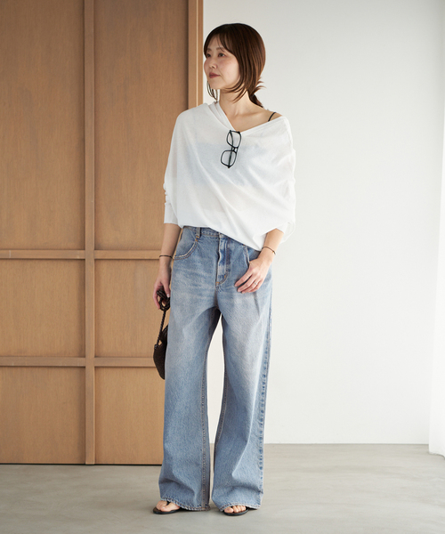 plage（プラージュ）の「《追加》R’IAM WIDE デニム 7（デニムパンツ・レディース・ブルー・32/34/36/38）」の11枚目の写真