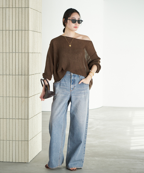 plage（プラージュ）の「《追加》R’IAM WIDE デニム 7（デニムパンツ・レディース・ブルー・32/34/36/38）」の17枚目の写真