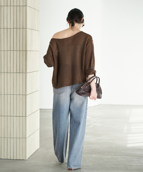 plage（プラージュ）の「《追加》R’IAM WIDE デニム 7（デニムパンツ・レディース・ブルー・32/34/36/38）」の19枚目の写真