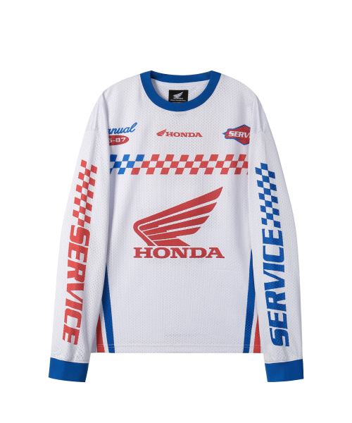 PHYPS MOTORCYCLE（フィップスモーターサイクル）の「Service Manual Motor Jersey White（Tシャツ/カットソー・レディース・その他・SMALL/MEDIUM/LARGE/X-LARGE）」の2枚目の写真