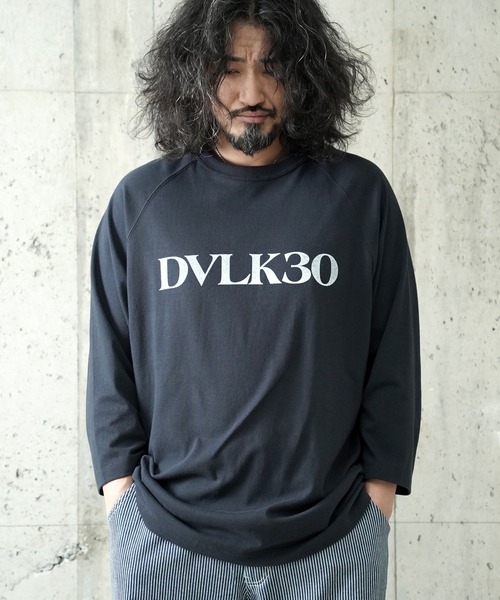 DEVILOCK(デビロック)の「DEVILOCK RAGLAN RELAX LOGO 3/4TEE(Tシャツ/カットソー・メンズ・ブラック/ネイビー/ベージュ/ホワイト・X-LARGE/LARGE/MEDIUM)」の1枚目の写真