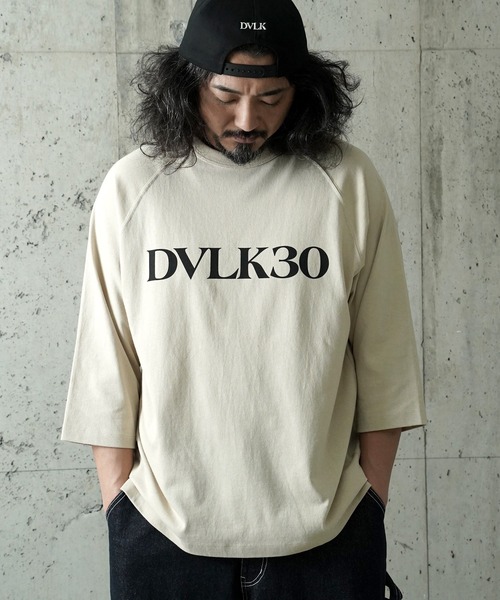 DEVILOCK(デビロック)の「DEVILOCK RAGLAN RELAX LOGO 3/4TEE(Tシャツ/カットソー・メンズ・ブラック/ネイビー/ベージュ/ホワイト・X-LARGE/LARGE/MEDIUM)」の6枚目の写真
