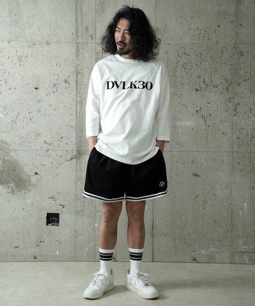 DEVILOCK(デビロック)の「DEVILOCK RAGLAN RELAX LOGO 3/4TEE(Tシャツ/カットソー・メンズ・ブラック/ネイビー/ベージュ/ホワイト・X-LARGE/LARGE/MEDIUM)」の10枚目の写真