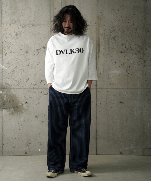 DEVILOCK(デビロック)の「DEVILOCK RAGLAN RELAX LOGO 3/4TEE(Tシャツ/カットソー・メンズ・ブラック/ネイビー/ベージュ/ホワイト・X-LARGE/LARGE/MEDIUM)」の11枚目の写真