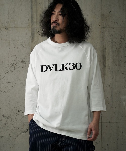 DEVILOCK(デビロック)の「DEVILOCK RAGLAN RELAX LOGO 3/4TEE(Tシャツ/カットソー・メンズ・ブラック/ネイビー/ベージュ/ホワイト・X-LARGE/LARGE/MEDIUM)」の12枚目の写真