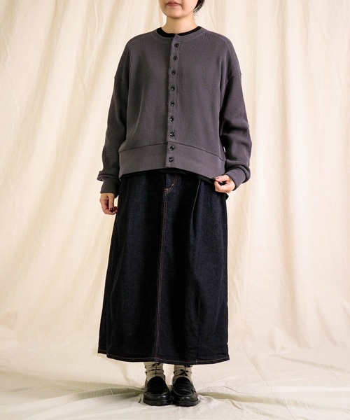 Brocante（ブロカント）の「[Brocante / ブロカント] BDワッフル ゴーフルカルディガン（カーディガン/ボレロ・レディース・アイボリー/グレー・2）」の12枚目の写真