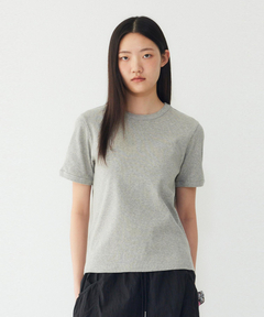 epnk Asymmetry polo アシンメトリーネックポロ　グレー Asymmetry neck polo / アシンメトリーネックポロ（ポロシャツ）｜EPNK
