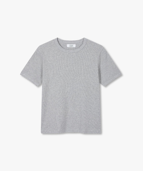 STUDIO TOMBOY(スタジオトムボーイ)の「エッセンシャルリブスリムフィット半袖Tシャツ_メランジグレー 91F6222783(Tシャツ/カットソー・レディース・ライトグレー・OS)」の2枚目の写真