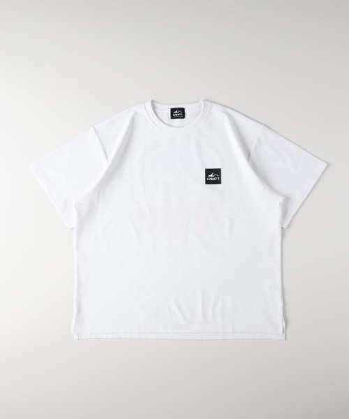 CAMP7(キャンプセブン)の「CAMP7(キャンプ7)CAMP7ロゴTシャツ(Tシャツ/カットソー・レディース・ダークグレー/ホワイト/ブラック・S/M/L)」の5枚目の写真