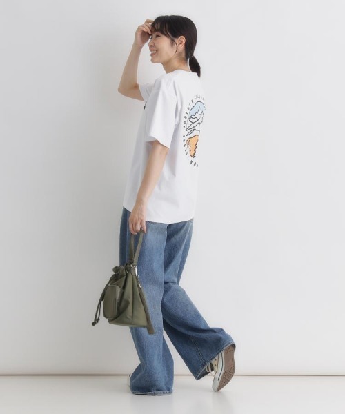 CAMP7(キャンプセブン)の「CAMP7(キャンプ7)CAMP7ロゴTシャツ(Tシャツ/カットソー・レディース・ダークグレー/ホワイト/ブラック・S/M/L)」の8枚目の写真
