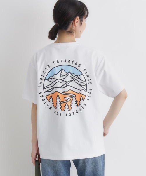 CAMP7(キャンプセブン)の「CAMP7(キャンプ7)CAMP7ロゴTシャツ(Tシャツ/カットソー・レディース・ダークグレー/ホワイト/ブラック・S/M/L)」の9枚目の写真
