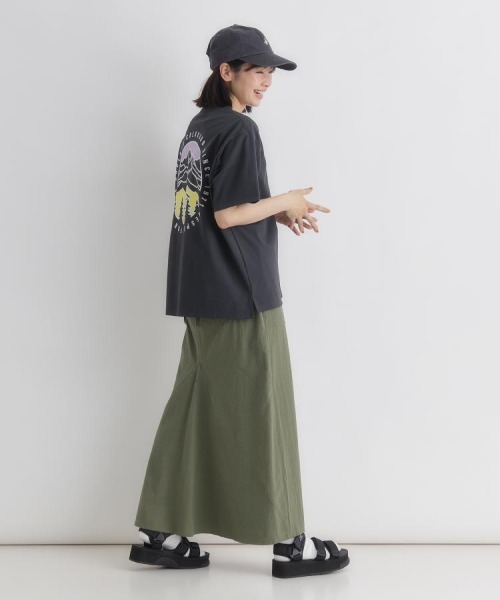 CAMP7(キャンプセブン)の「CAMP7(キャンプ7)CAMP7ロゴTシャツ(Tシャツ/カットソー・レディース・ダークグレー/ホワイト/ブラック・S/M/L)」の18枚目の写真