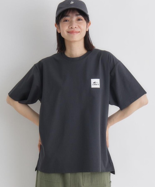 CAMP7(キャンプセブン)の「CAMP7(キャンプ7)CAMP7ロゴTシャツ(Tシャツ/カットソー・レディース・ダークグレー/ホワイト/ブラック・S/M/L)」の19枚目の写真