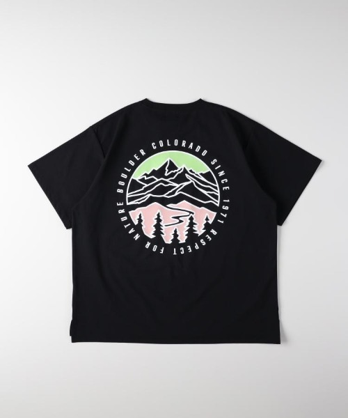 CAMP7(キャンプセブン)の「CAMP7(キャンプ7)CAMP7ロゴTシャツ(Tシャツ/カットソー・レディース・ダークグレー/ホワイト/ブラック・S/M/L)」の21枚目の写真