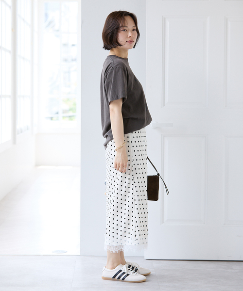 U by SPICK&SPAN(ユーバイスピックアンドスパン)の「ドットレーススカート(スカート・レディース・White/ブラック・FREE)」の17枚目の写真